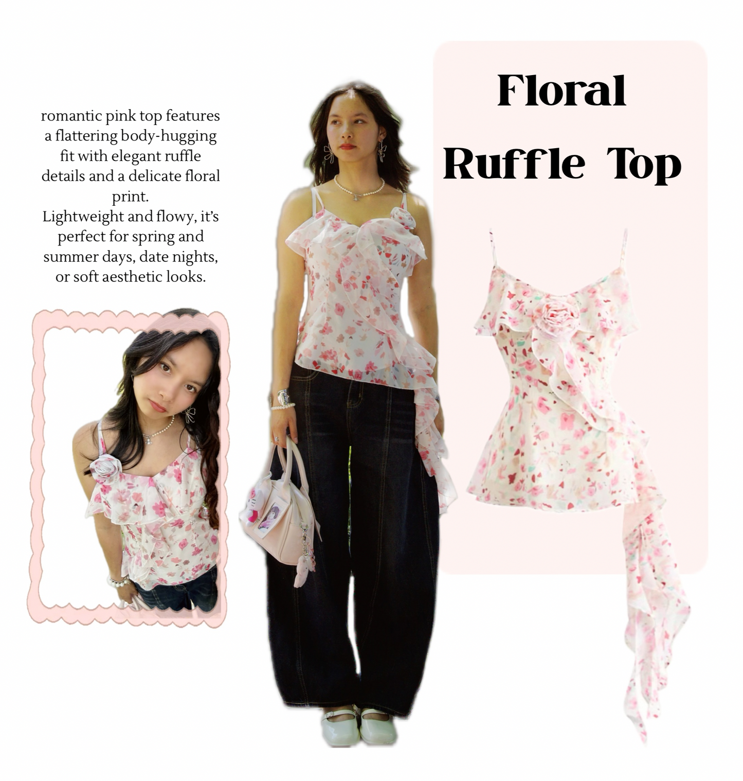 Pink Ruffle Top