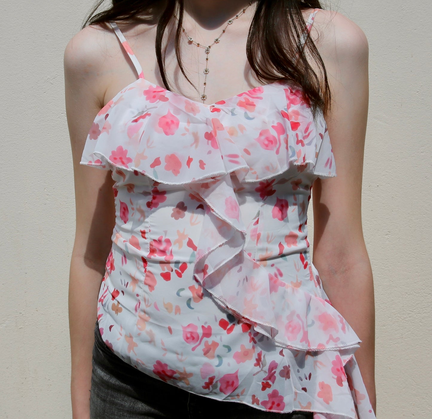 Pink Ruffle Top
