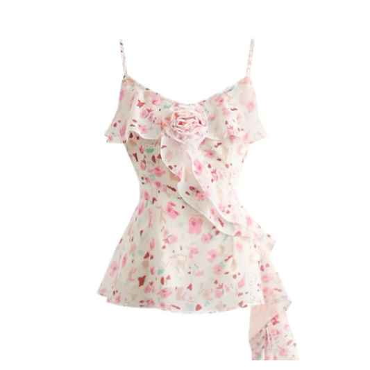 Pink Ruffle Top