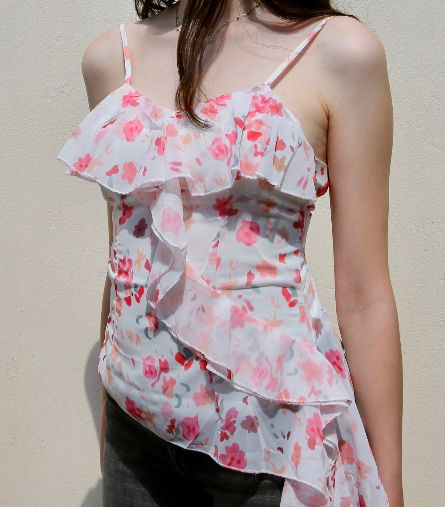 Pink Ruffle Top