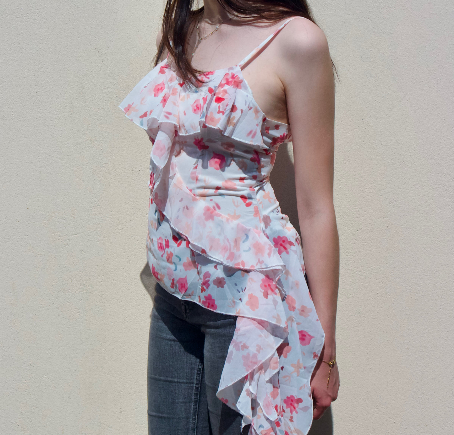 Pink Ruffle Top
